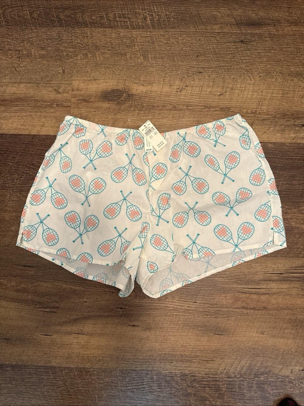 Aerie Tennis Print Lightweight Sleepwear Shorts Size S. NEW
